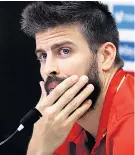  ??  ?? Making a stand: Gerard Pique has staunchly defended the Catalan vote