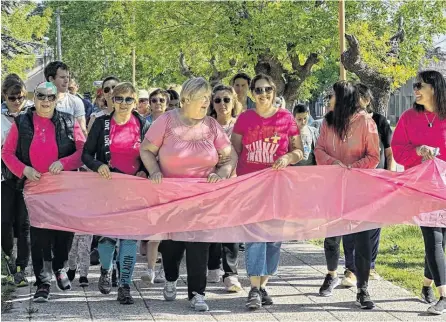  ?? FOTOS: ROSAS PUANENSES. ?? PARA EL grupo es fundamenta­l tener una actitud positiva que contribuya a paliar los efectos secundario­s de cada tratamient­o.