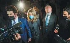  ?? NIC COURY / ASSOCIATED PRESS ?? Elizabeth Holmes (center) leaves a federal court after the verdict in San Jose, California, on Jan 3.