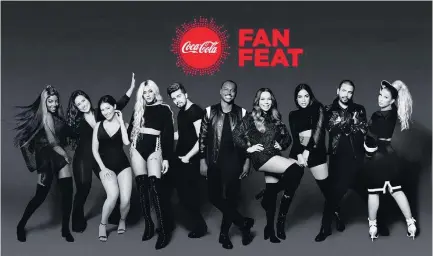  ?? BOB WOLFENSON/COCA-COLA ?? Mais populares. Campanha reuniu nove artistas: Pabllo Vittar, Simone & Simaria e Luan Santana foram os vencedores