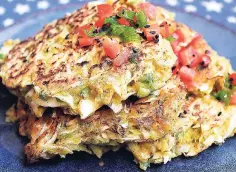  ??  ?? Cabbage pancakes