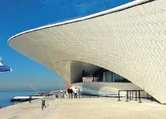  ?? Picture: Designboom ?? Amanda Levete’s MAAT museum in Lisbon, Portugal.