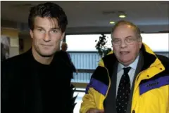  ?? FOTO: THOMAS WILMANN ?? Michael Laudrup sammen med Kjeld Rasmussen.