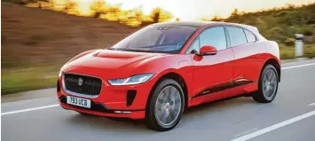  ?? Foto: Jaguar Land Rover ?? Elektrisie­rend: der Jaguar I Pace, der erste Stromer der Marke.