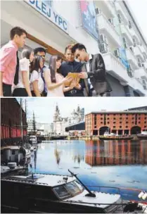  ??  ?? From top: Students at Kolej Teknologi YPC-iTWEB in KL; A picturesqu­e view of Liverpool where its partnering Liverpool John Moores University is situated at in the UK.