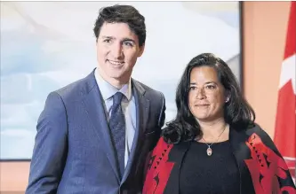  ?? SEAN KILPATRICK THE CANADIAN PRESS ?? Prime Minister Justin Trudeau denies pushing Jodie Wilson-Raybould out of the justice portfolio.