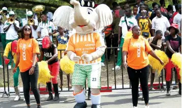  ?? — Picture: cafonline ?? READY . . . Euphoria had already gripped fans ahead of the start of 2023 tournament in Cote d’Ivoire last
TO ROLL AFCON night.