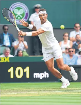  ??  ?? Rafa Nadal, en el partido de octavos contra Vesely, que dominó a placer FOTO: GETTY