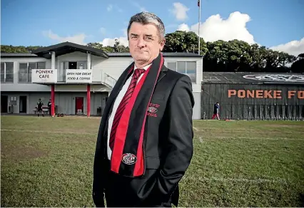  ?? MAARTEN HOLL / FAIRFAX NZ ?? Poneke chairman Kevin Jenkins says rising costs left the Wellington rugby club with no choice but to form a sports hub.