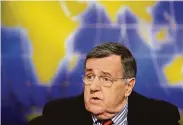  ?? Alex Wong / Tribune News Service ?? Mark Shields shared his insight into American politics on “PBS NewsHour” for decades.