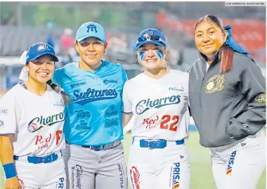  ?? CLUB CHARROS DE JALISCO SOFTBOL ?? SIN GUARDARSE. Charros y Sultanes dividieron triunfos en sus enfrentami­entos en temporada regular.