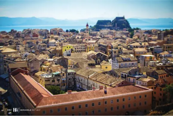  ??  ?? The Old Fortress looms over Corfu town. Its Venetian architectu­re reflects the island’s proximity to Italy.