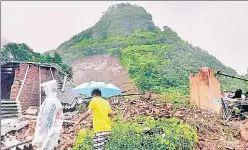  ?? HT FILE ?? Taliye village near Mahad saw a landslide last week.
