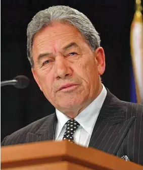  ??  ?? New Zealand Foreign Affairs Minister Winston Peters.