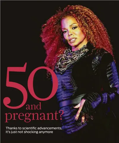  ?? Getty Images Europe ?? Six months ago Janet Jackson postponed her tour to “have a family.” This month she confirmed her pregancy at age 50.