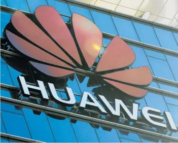  ?? Photo / AP ?? Blocking Huawei will hit politics and trade — and costs.