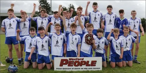  ??  ?? Craanford show their delight after clinching the shield title.