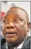  ??  ?? CYRIL RAMAPHOSA