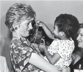  ??  ?? Princess Diana helped break down the fear surroundin­g HIV, but some stigma remains today.