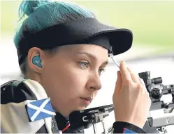  ?? Picture: Getty. ?? Seonaid McIntosh took bronze in the women’s 50m rifle prone event at the Gold Coast.