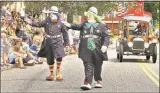  ?? File photo ?? Fizz-Bo and Bubbles march in East Hampton’s Old Home Days parade.