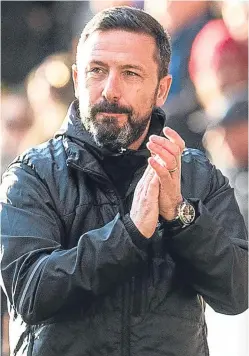  ?? Group. Picture: SNS ?? Derek McInnes: feels winter break has allowed his players to play with renewed freshness.