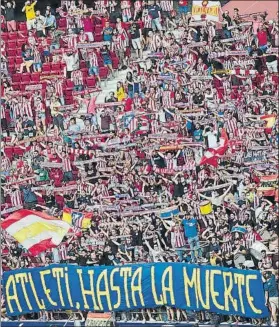  ?? FOTO: MD ?? La afición colchonera está logrando dar buen ambiente al nuevo estadio