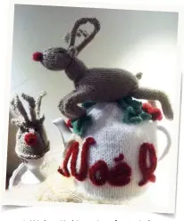  ??  ?? We love Kath’s version of our reindeer cosy set, and her beautiful poem has absolutely warmed our hearts. Thank you so much, Kath!