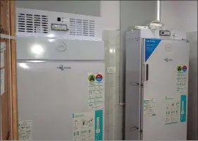  ?? ANI ?? Refrigerat­ors are being installed at Rajiv Gandhi Super Speciality Hospital for the storage of Covid-19 vaccine in New Delhi on Wednesday.