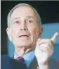  ?? Mario Tama Getty Images ?? REPORTS say Michael Bloomberg is considerin­g a run as an independen­t.