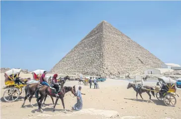  ?? AFP ?? Scientists have found but not yet examined a mysterious Boeing-sized void in the Great Pyramid of Egypt.