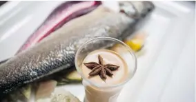  ?? PHOTOS: ED ALCOCK/ THE NEW YORK TIMES ?? Sea bass at Le Gourmandin restaurant in Beaune, France.