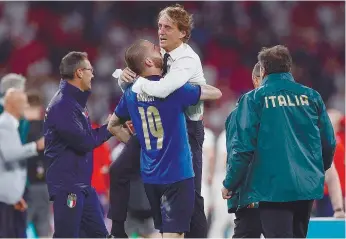  ??  ?? Mancini remodelou uma Azzurra que tinha falhado o acesso ao Mundial’2018