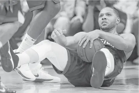  ?? Brett Coomer / Houston Chronicle ?? The Rockets missed an NBA playoff-record 37 3-pointers in Monday’s Game 7 loss to the Warriors. Eric Gordon believes the Rockets could have won the Western Conference finals with one more playmaker, but it remains to be seen what moves will be made.