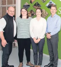  ??  ?? From left: SAC Consulting’s George Baikie, Iona Brisbane, Maimie Sloan and Mike Wijnberg.