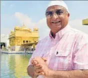  ?? SAMEER SEHGAL/HT ?? Jalandharb­orn Canadian MP Rameshwar Singh Sangha during his visit to the Golden Temple in Amritsar on Sunday.