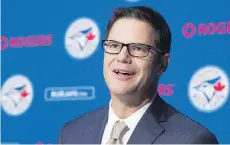  ?? NATHAN DENETTE/THE CANADIAN PRESS/FILES ?? Toronto Blue Jays GM Ross Atkins says Vancouver is a great place for players to get their start.