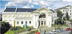  ?? FOTO: RASEMANN ?? Die Ravensburg­er Stadtverwa­ltung hofft, das Konzerthau­s für die anstehende Sanierung nicht komplett schließen zu müssen.
