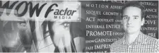  ?? BDC ?? Joel Pinel, owner of WOW Factor Media, was last year’s winner of the Business Developmen­t Bank of Canada’s Young Entreprene­ur Award.