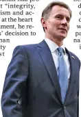  ?? BLOOMBERG ?? Chancellor of the Exchequer Jeremy Hunt.