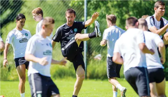  ??  ?? Headstrong: Deila has stressed the importance of a positive attitude and work ethic if his players are to improve themselves technicall­y