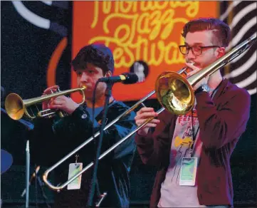  ?? PHOTOS BY VERN FISHER — MONTEREY HERALD ?? The Monterey Jazz Festival’s Next Generation Jazz Band will be one of the featured groups at this year’s virtual celebratio­n.