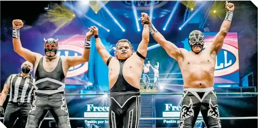  ?? FOTO: CORTESÍA CMLL ?? Los Cancerbero­s son los segundos finalistas al Campeonato Nacional de Tríos. /