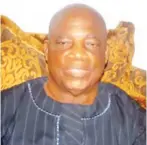  ??  ?? Ex-Deputy Gov. of Ondo State, Alhaji Ali Olanusi