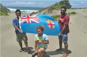  ??  ?? Solomon Islands students who visited the Sigatoka Sand Dunes National Park on October 10, to commemorat­e Fiji Day and explore the dunes.
