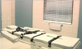  ?? Photograph: Handout/Reuters ?? The execution chamber at the Arizona state prison complex- Florence. Arizona spent $1.5m in the midst of the pandemic to surreptiti­ously source execution drugs.