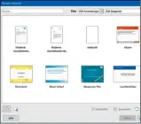  ??  ?? Der Vorlagenma­nager zeigt nach Kategorien geordnet in jedem Modul passende Vorlagen.