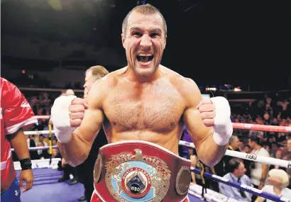  ?? Picture: Getty Images ?? BRING IT ON. Battle-lines have been drawn ahead of Russian Sergey Kovalev’s light-heavyweigh­t world title fight against American Andrew Ward in Las Vegas tonight.