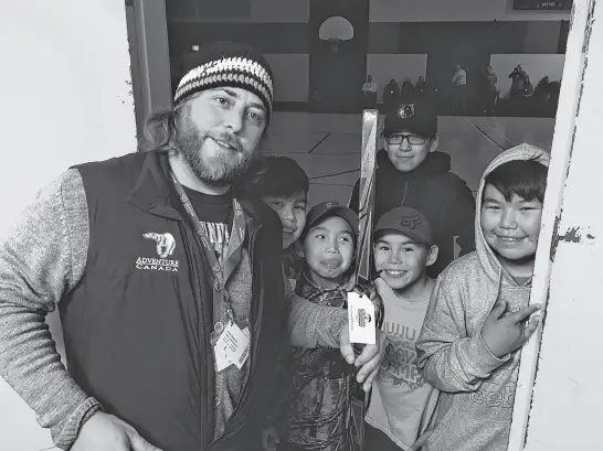  ?? CONTRIBUTE­D ?? Jordan Harnum, a musician from Newfoundla­nd and Labrador, said being a part of Adventure Canada excursions to visit remote communitie­s in the Arctic opened his eyes to what it means to be Canadian.