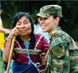  ?? FOTO EJÉRCITO ?? Con las Brigadas de Acción Integral el Ejército busca llegar a las comunidade­s más afectadas por el conflicto.